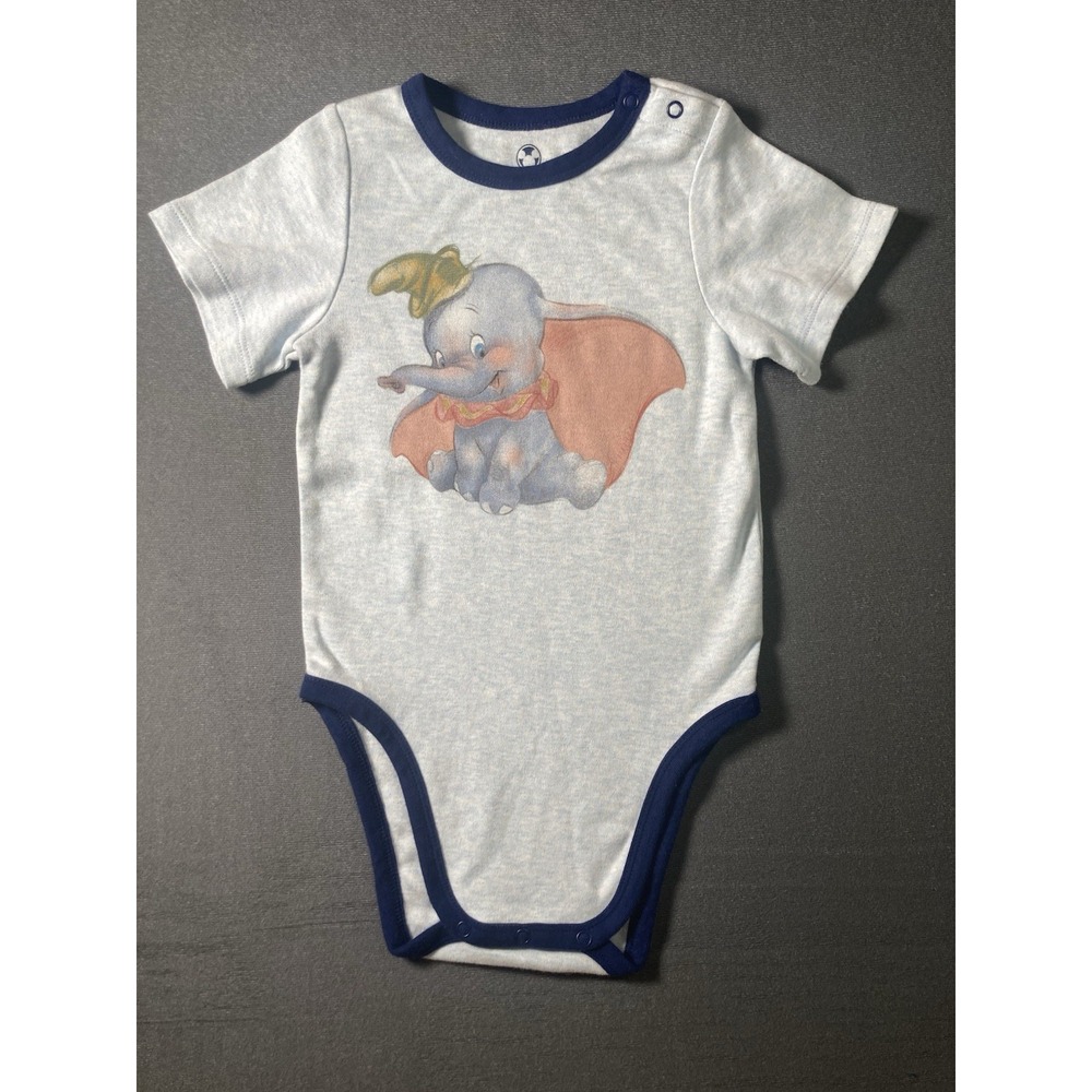 Rare Disney Dumbo Short-Sleeve Graphic Bodysuit 3T Hard To Find!